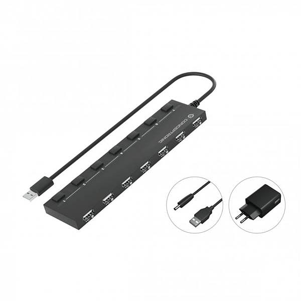 Conceptronic HUB 7 Puertos USB 20 Alimentado  Adaptador