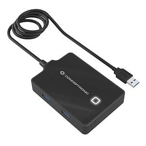 Conceptronic HUB 4 Puertos USB 30 90cm  Adaptador