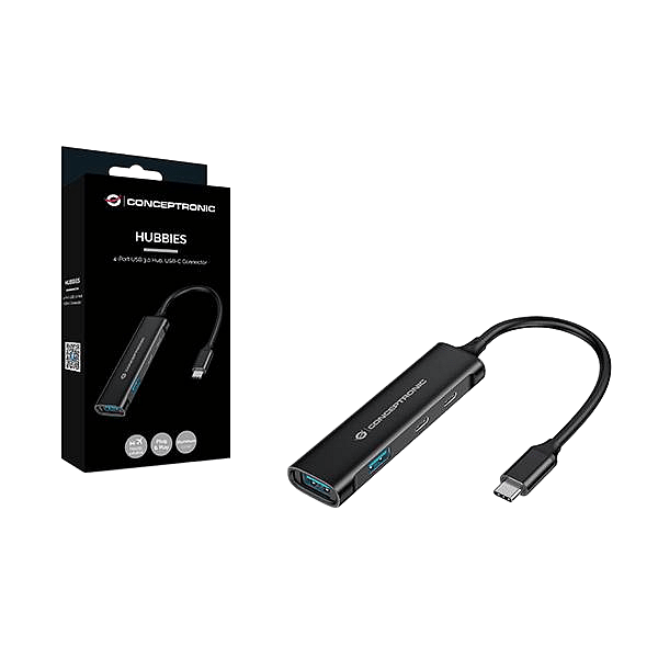 Conceptronic HUBBIES12B Hub 4 Puertos USB  Adaptador