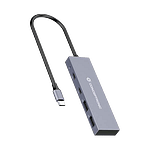 Conceptronic HUBBIES13G 4Port USB 32 Gen 2 10Gbps USBC x 2 USBA x 2 Aluminum Case  Adaptador HUB