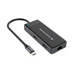 Conceptronic DONN15G 12in1 USB 32 HDMI x 2 VGA USBC Data USBA 30 x 2 USBA 20 SD TFMicroSD Audio GbE LAN 100W USB PD  Adaptador USB