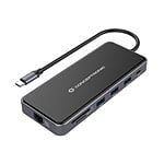 Conceptronic DONN14G 7in1 USB 32 Docking Station HDMI x 2 USBA x 3 GbE LAN 100W USB PD  Adaptador USB