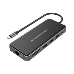 Conceptronic DONN14G 7in1 USB 32 Docking Station HDMI x 2 USBA x 3 GbE LAN 100W USB PD  Adaptador USB