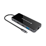 Conceptronic DONN14G 7in1 USB 32 Docking Station HDMI x 2 USBA x 3 GbE LAN 100W USB PD  Adaptador USB