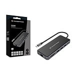 Conceptronic DONN14G 7in1 USB 32 Docking Station HDMI x 2 USBA x 3 GbE LAN 100W USB PD  Adaptador USB