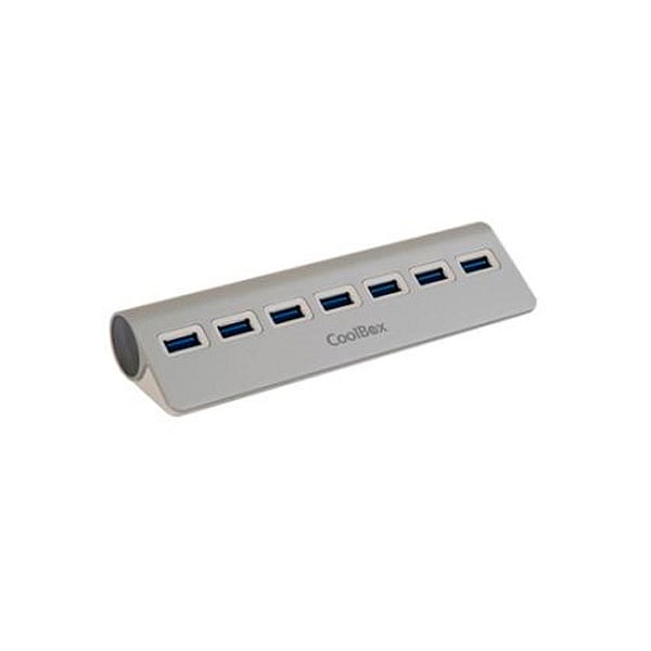 Coolbox hub alu 3 7 puertos USB30  Hub