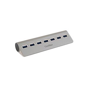 Coolbox hub alu 3 7 puertos USB30  Hub