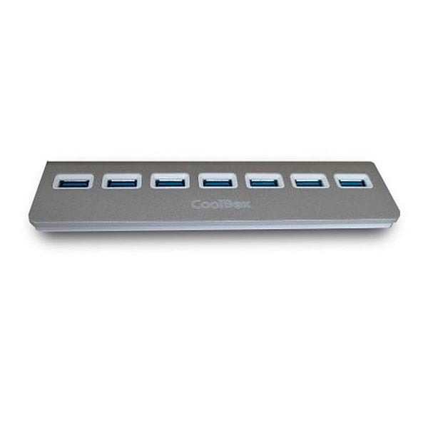 Coolbox hub alu 3 7 puertos USB30  Hub
