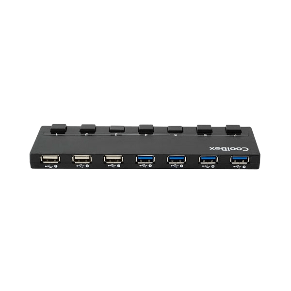 Coolbox HUB USB 7 PUERTOS 4 USB30  Hub