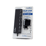 Coolbox HUB USB 7 PUERTOS 4 USB30  Hub