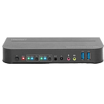 Digitus DS12850 Switch Conmutador KVM de 2 puertos con Entradas DisplayPort y Salida DisplayPortHDMI  2 Pantallas 4K 60Hz USB Audio