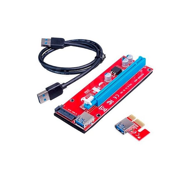 Riser Card RS007S PCIe 1x16 SATA  Adaptador PCIE