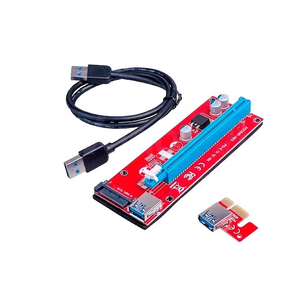 Riser Card RS007S PCIe 1x16 SATA  Adaptador PCIE