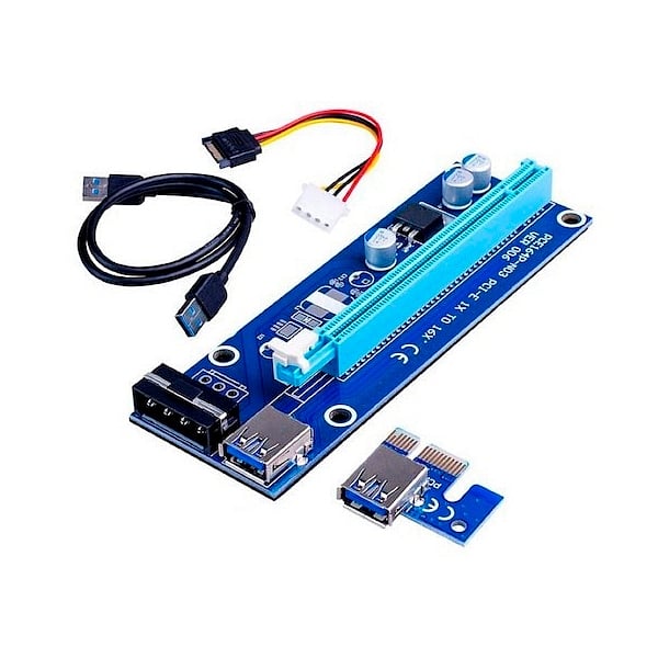 Riser Card RS006 PCIe 1x16 USB31 Molex  Adaptador PCIE