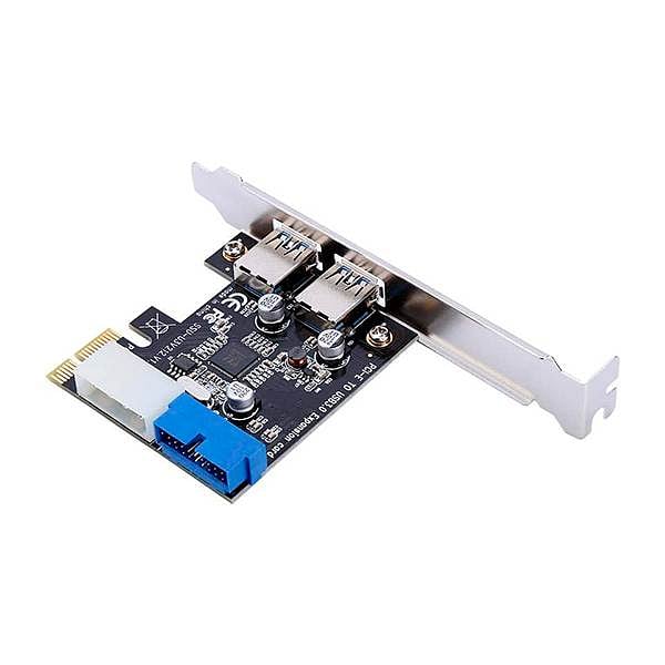 Lazmin Tarjeta PCIE 19 pin USB 30  Adaptador