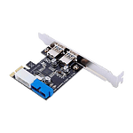 Lazmin Tarjeta PCIE 19 pin USB 30  Adaptador