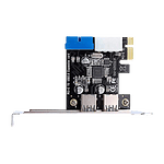 Lazmin Tarjeta PCIE 19 pin USB 30  Adaptador