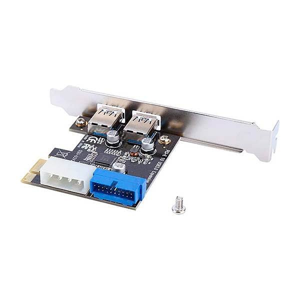 Lazmin Tarjeta PCIE 19 pin USB 30  Adaptador