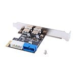 Lazmin Tarjeta PCIE 19 pin USB 30  Adaptador