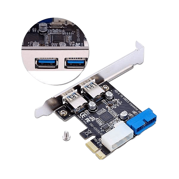 Lazmin Tarjeta PCIE 19 pin USB 30  Adaptador