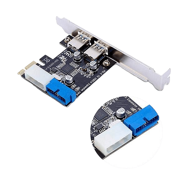 Lazmin Tarjeta PCIE 19 pin USB 30  Adaptador