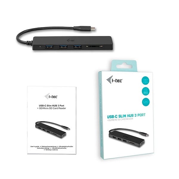 ITec USBC a USB 30 con lector de tarjetas  Adaptador USB
