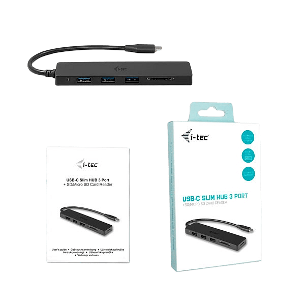 ITec USBC a USB 30 con lector de tarjetas  Adaptador USB