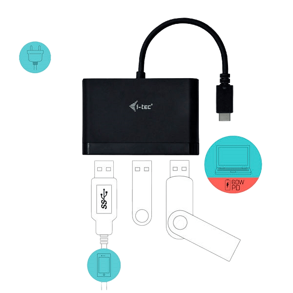 ITecUSB C a 3 USB 30  Hub