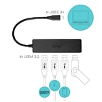 ITec Slim passive USBC a HUB 4P USB 30  HUB USB