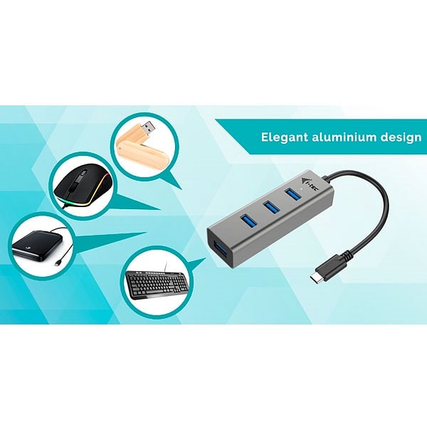 ITec USBC metal 4 USB 30  Hub USB