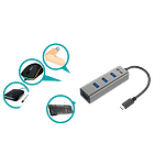 ITec USBC metal 4 USB 30  Hub USB