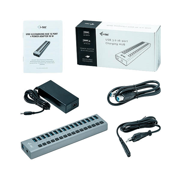 ITec USB 30 16 puertos 90 W  Hub USB