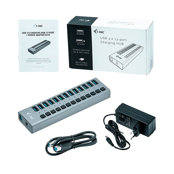 ITec USB 30 13 puertos 60 W  Hub USB
