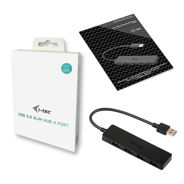ITec Slim Passive HUB 4 Ports USB 30  Adaptador
