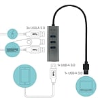 ITec USB 30 HUB 4 Puertos Metal  Adaptador