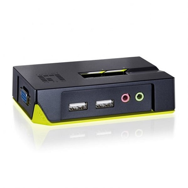 Level 1 KVM0221 2 Puertos USB  audio  KVM