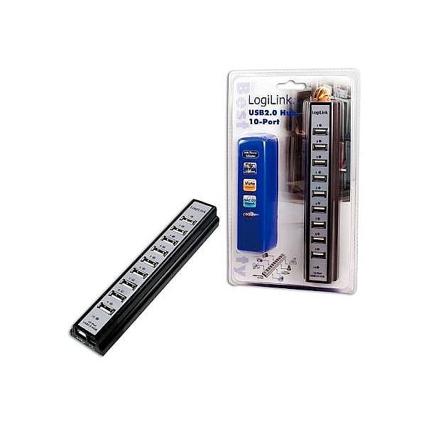 LogiLink Hub USB 20 10 puertos  Adaptador USB