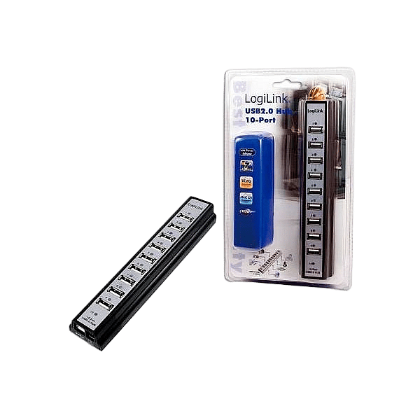 LogiLink Hub USB 20 10 puertos  Adaptador USB