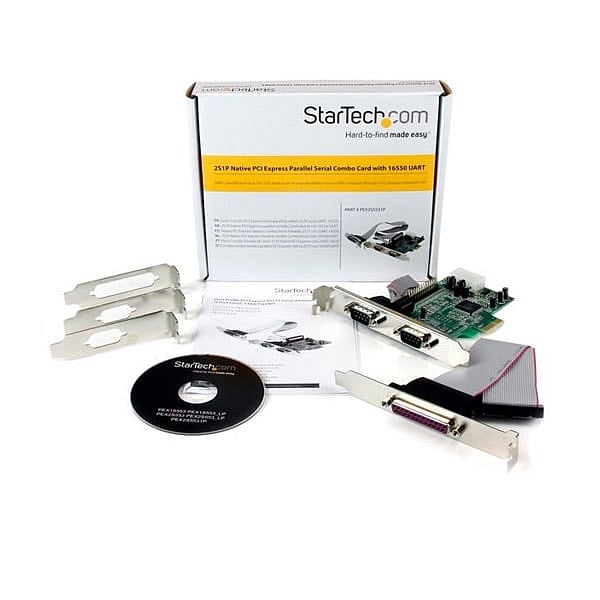 StarTechcom PCIe de 2 Puertos Serie 1 paralelo  Adaptador