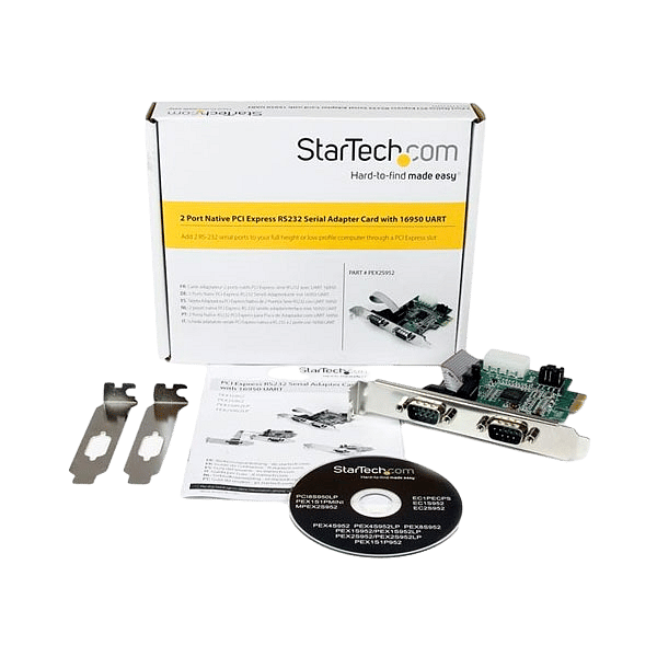 StarTechcom Tarjeta Adaptadora PCI Express PCIe de 2 Puerto