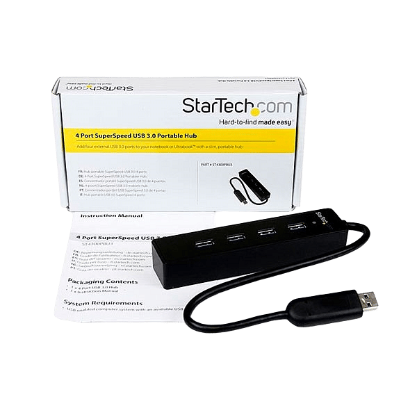 StarTechcom Adaptador Concentrador Hub Ladrón USB 30 Super
