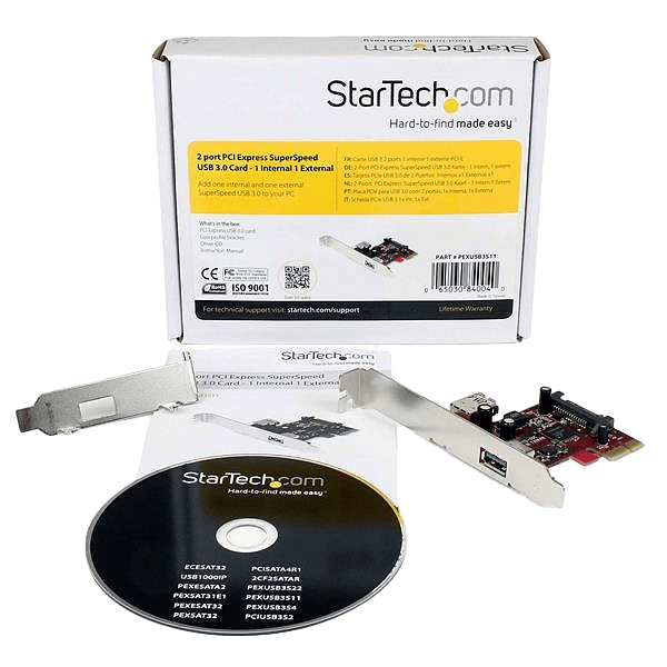 StarTechcom PCIE USB 30 X 2 uno interno  Controladora