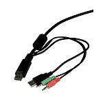 StarTechcom Switch KVM 2 puertos DisplayPort DP USBio  KVM