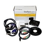 StarTechcom conmutador KVM de 2 puertos VGA con audio  KVM