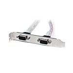StarTechcom Cabezal Bracket 2 puertos COM de Serie Serial