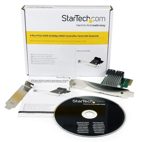 StarTechcom controladora 4 x SATA 3 RAID PCIe  Tarjeta