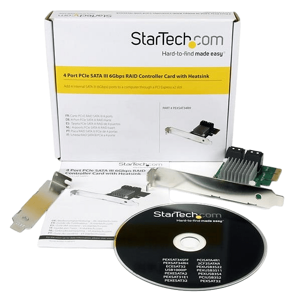 StarTechcom controladora 4 x SATA 3 RAID PCIe  Tarjeta