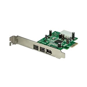 StarTechcom Adaptador Tarjeta FireWire PCIExpress  PCIe d