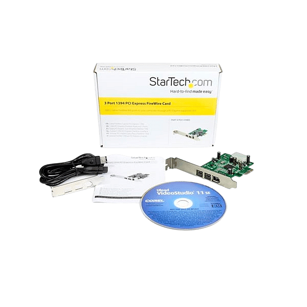 StarTechcom Adaptador Tarjeta FireWire PCIExpress  PCIe d