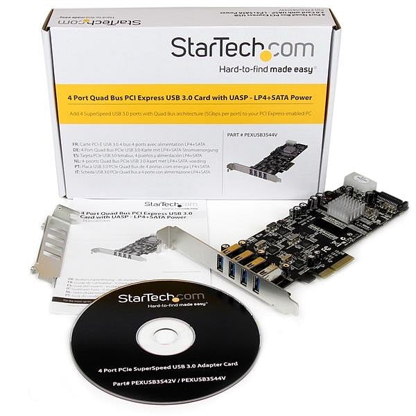 StarTechcom PCIE 4 USB 30 UASP  Adaptador